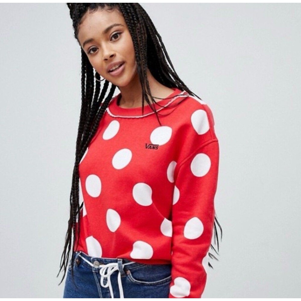 Vans X Disney Polka Dot Crewneck Sweatshirt